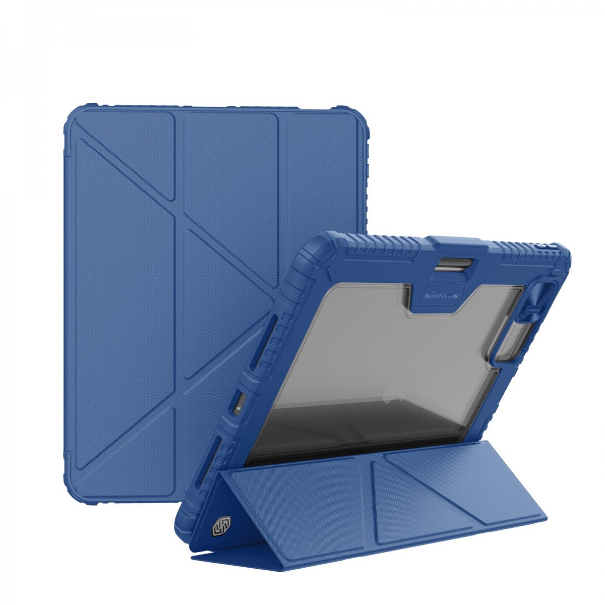 Levně Pouzdro Nillkin Bumper PRO Protective Stand Multi-angle pro iPad Pro 12.9 2020/2021/2022/ Air 13 2024/2025 Sapphire Blue