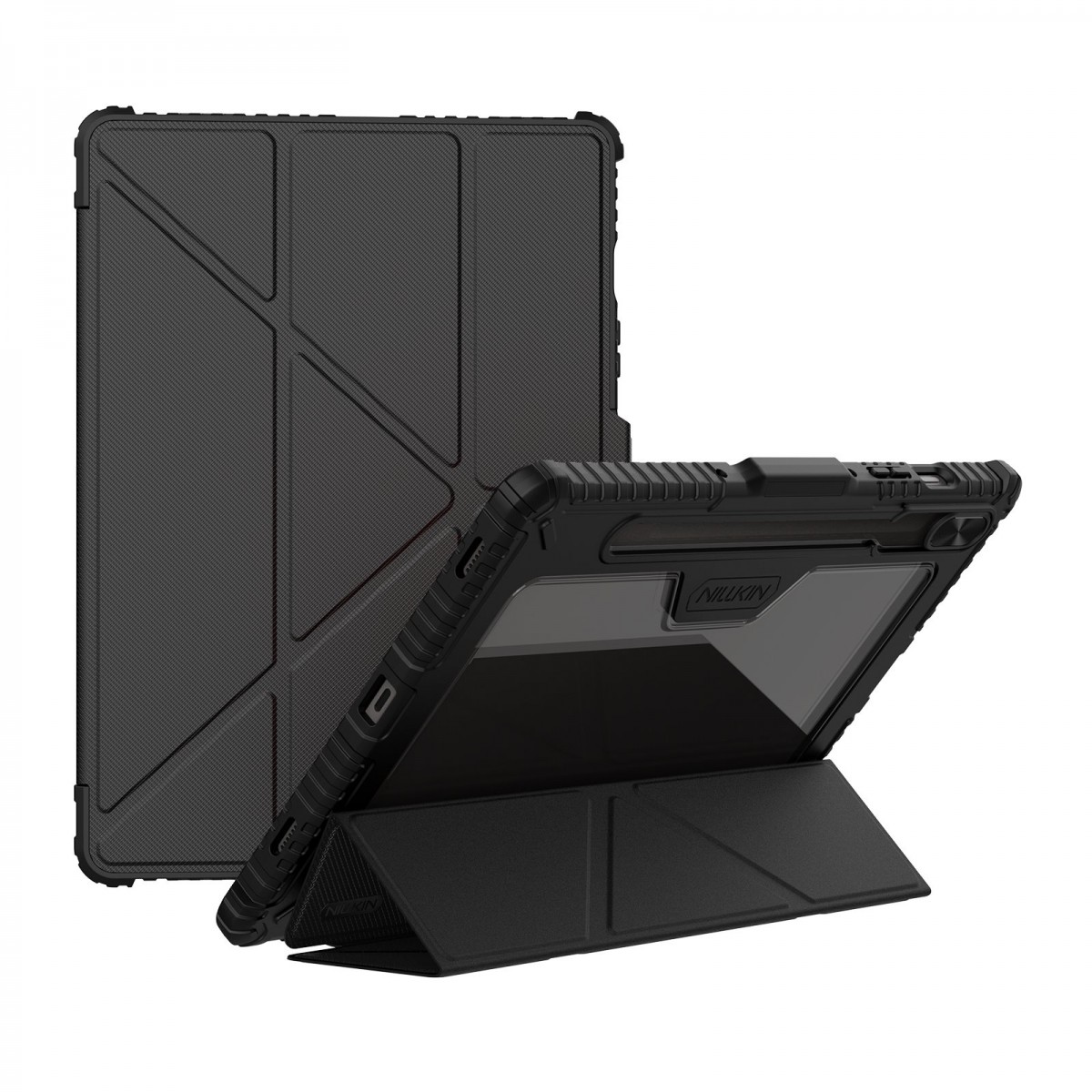 Levně Pouzdro Nillkin Bumper PRO Protective Stand Multi-angle pro Samsung Galaxy Tab S10 FE Black