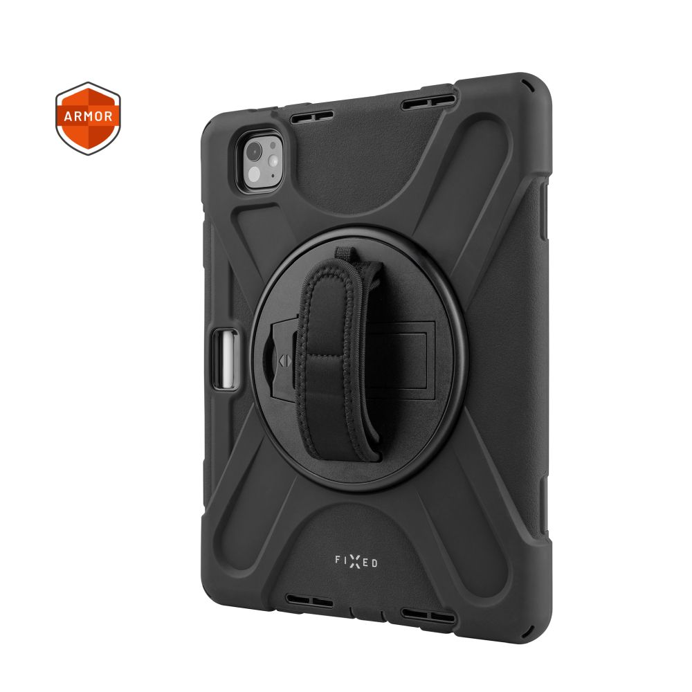 Levně Odolné pouzdro se stojánkem FIXED Rugged Tab Case pro Apple iPad Pro 11" (2024), černé