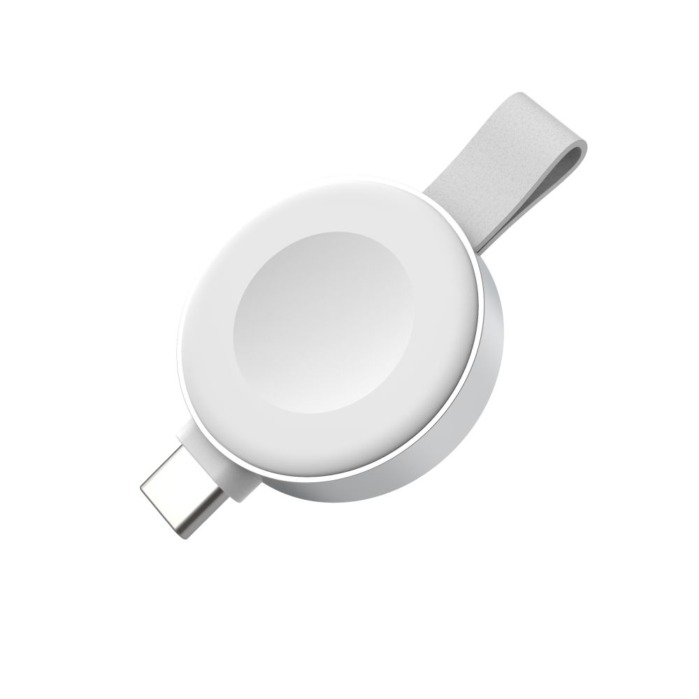 Levně Nabíjecí USB-C adaptér FIXED Orb 2 pro Apple Watch s podporou rychlonabíjení, bílý