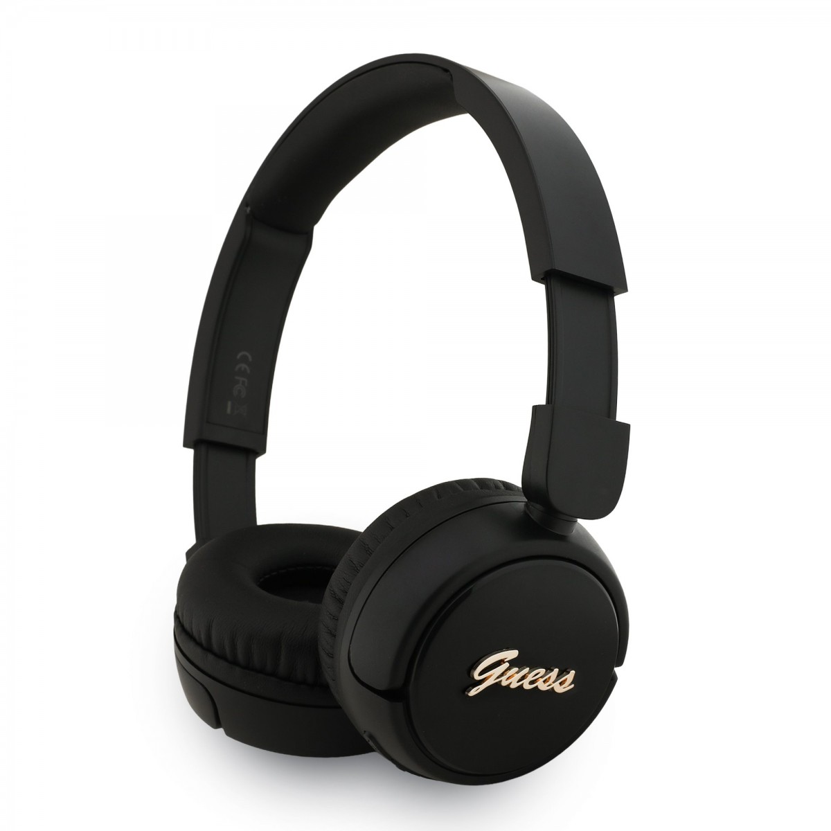 Bezdrátová sluchátka Guess Script Metal Logo Black