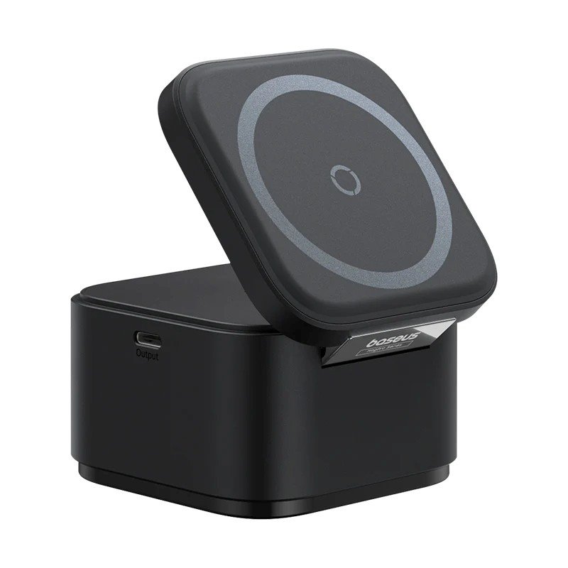 Levně Magnetická bezdrátová rychlonabíječka Baseus MagPro 3v1 25W Cosmic Black