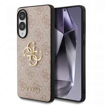 Zadní kryt Guess PU 4G Metal Logo pro Samsung Galaxy S25 Edge Pink