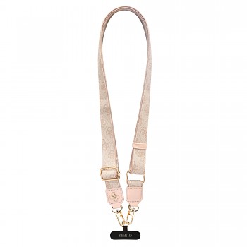 Popruh Guess Crossbody PU 4G Metal Logo Pink