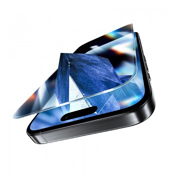 Tvrzené sklo Benks Glass Warrior Sapphire Coating (LS65) pro iPhone 16 Pro Max black (Thin Edge)