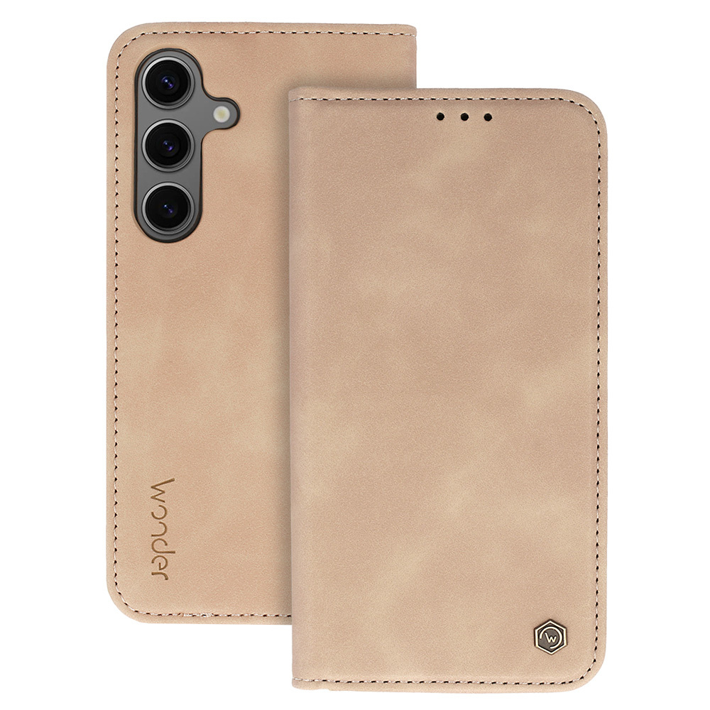 Levně Knížkové pouzdro Wonder Smart pro Xiaomi Redmi Note 14 5G cappuccino