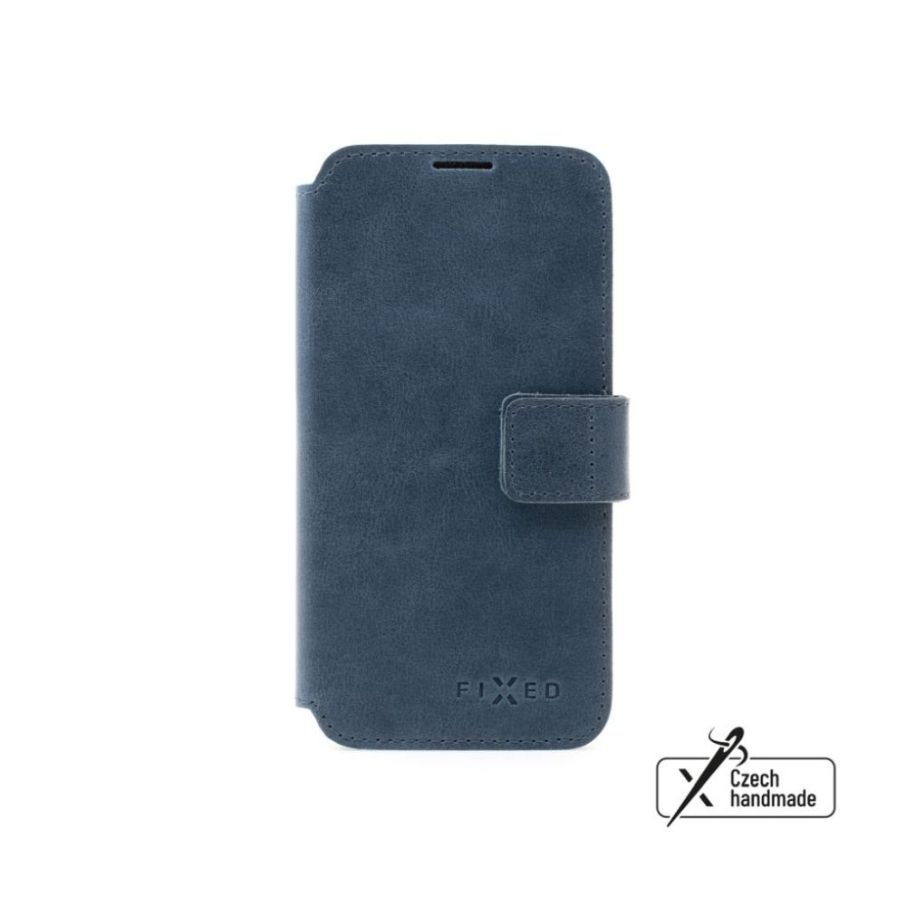 Kožené pouzdro typu kniha FIXED ProFit pro Samsung Galaxy A36 5G, modré