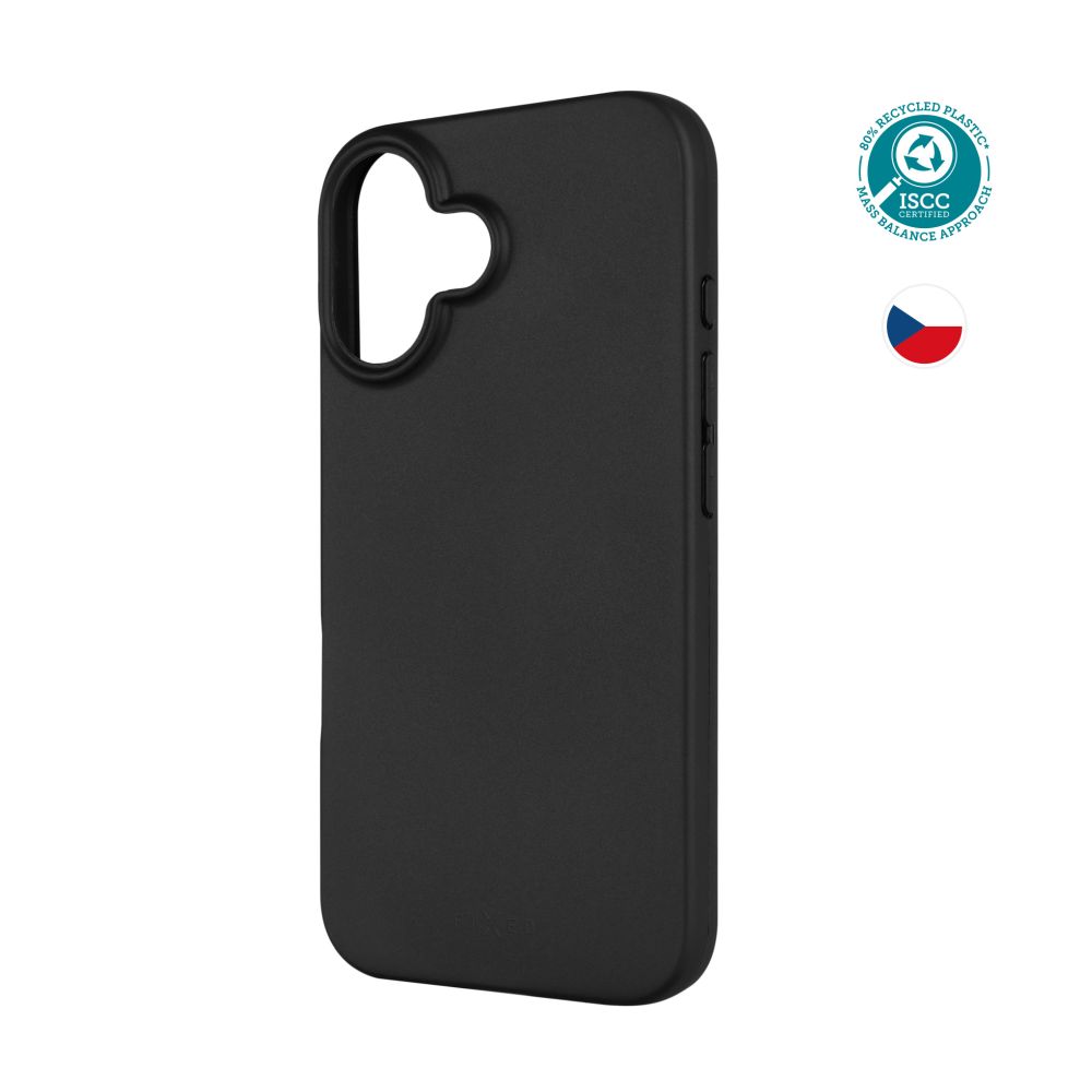 Levně TPU gelový kryt FIXED ReStory pro Apple iPhone 16, černý