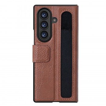Knížkové pouzdro Nillkin Aoge pro Samsung Galaxy Z Fold 7 Brown