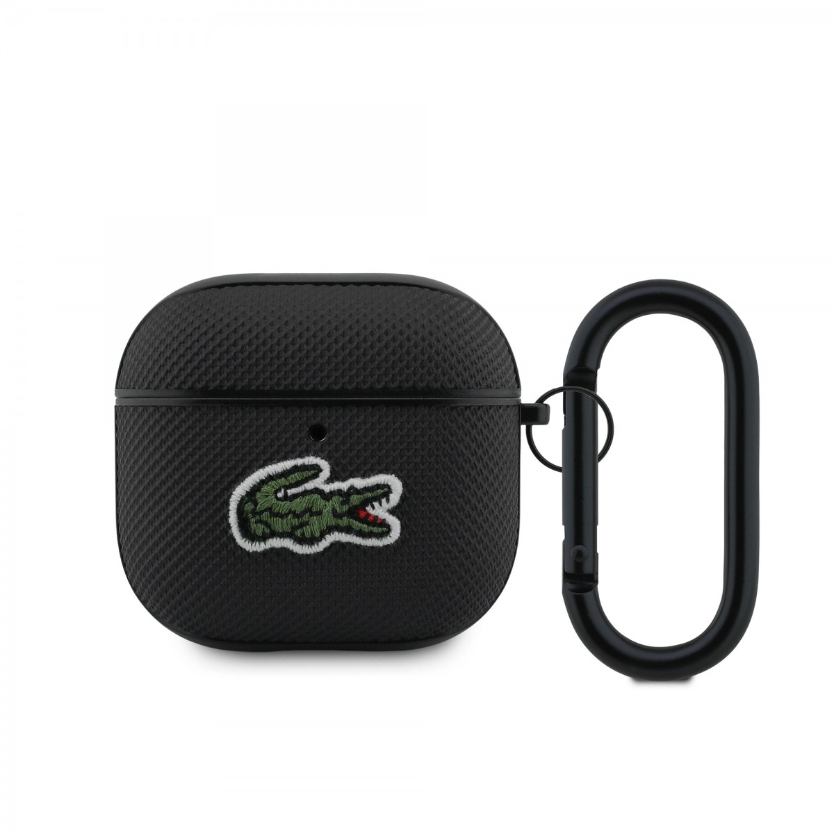 Levně Pouzdro Lacoste Petit Pique Croc Logo Patch pro AirPods 4 Black