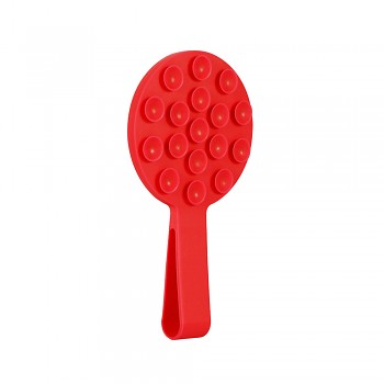 Magnetický držák na mobil s kroužkem Silicone MSH9 red