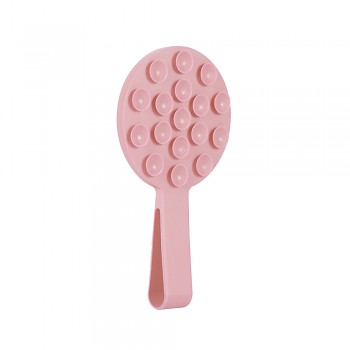 Magnetický držák na mobil s kroužkem Silicone MSH9 light pink