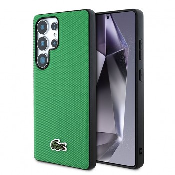 Zadní kryt Lacoste Iconic Petit Pique Woven Logo MagSafe pro Samsung Galaxy S25 Ultra Green