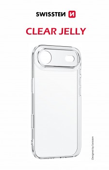 Zadní kryt Swissten Clear Jelly pro Apple iPhone 17 Air průhledný