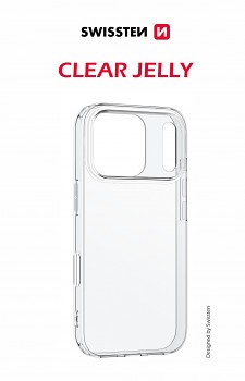 Zadní kryt Swissten Clear Jelly pro Apple iPhone 17 Pro průhledný