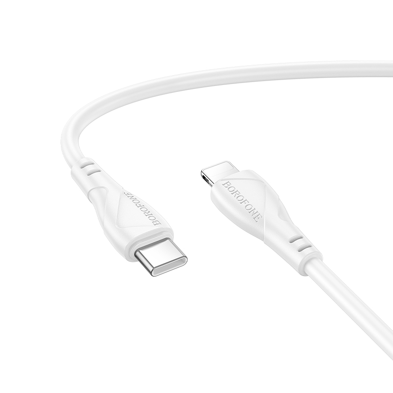 Levně Datový kabel Borofone BX121 Energy USB-C - Lightning PD 27W 1m white