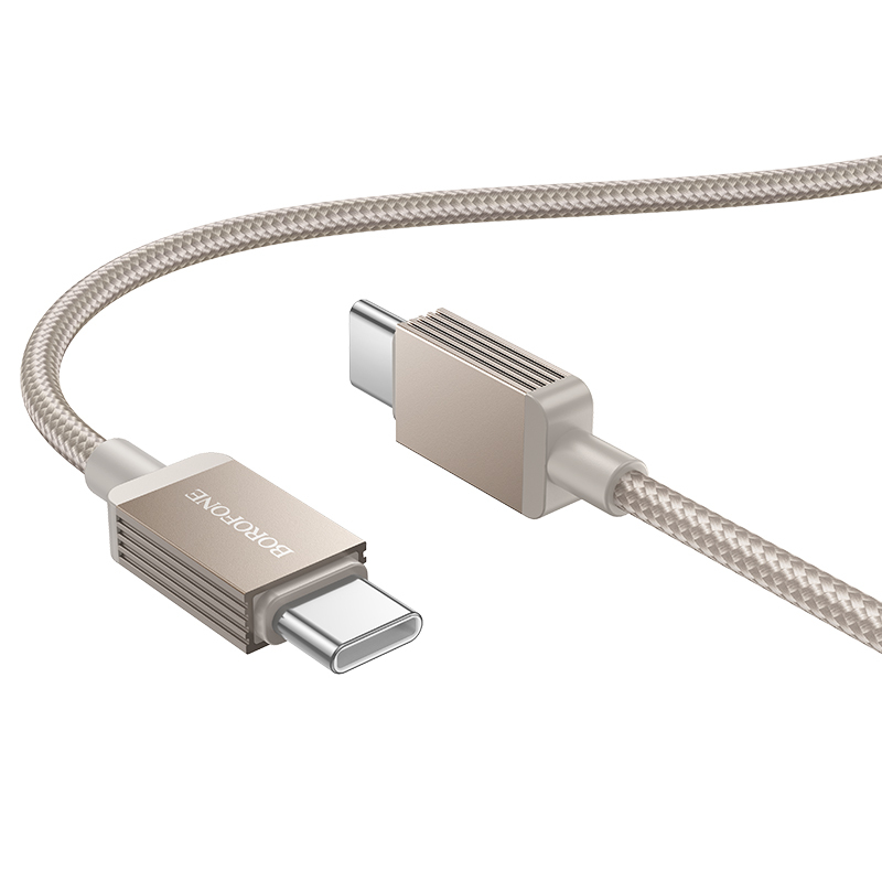 Levně Datový kabel Borofone BX120 Placer USB-C - USB-C PD 60W 1m gold