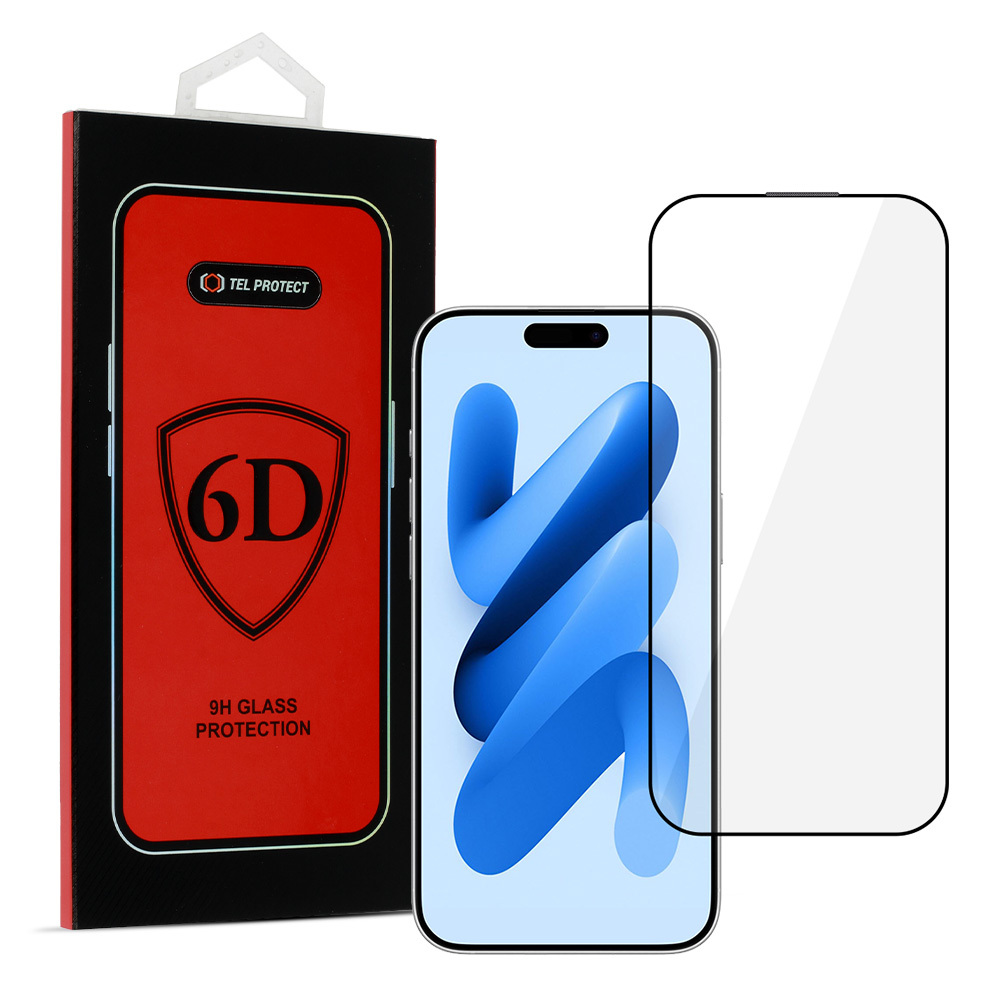 Levně Tvrzené sklo Tel Protect Full Glue 6D pro iPhone 17 Air BLACK