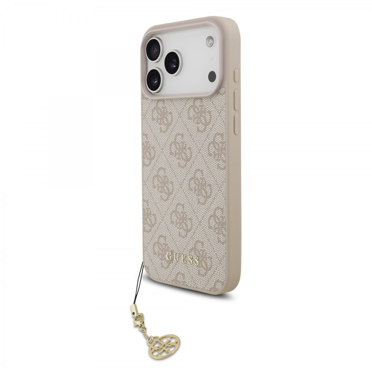Levně Zadní kryt Guess 4G Charm pro iPhone 17 Pro Max Tone on Tone Pink