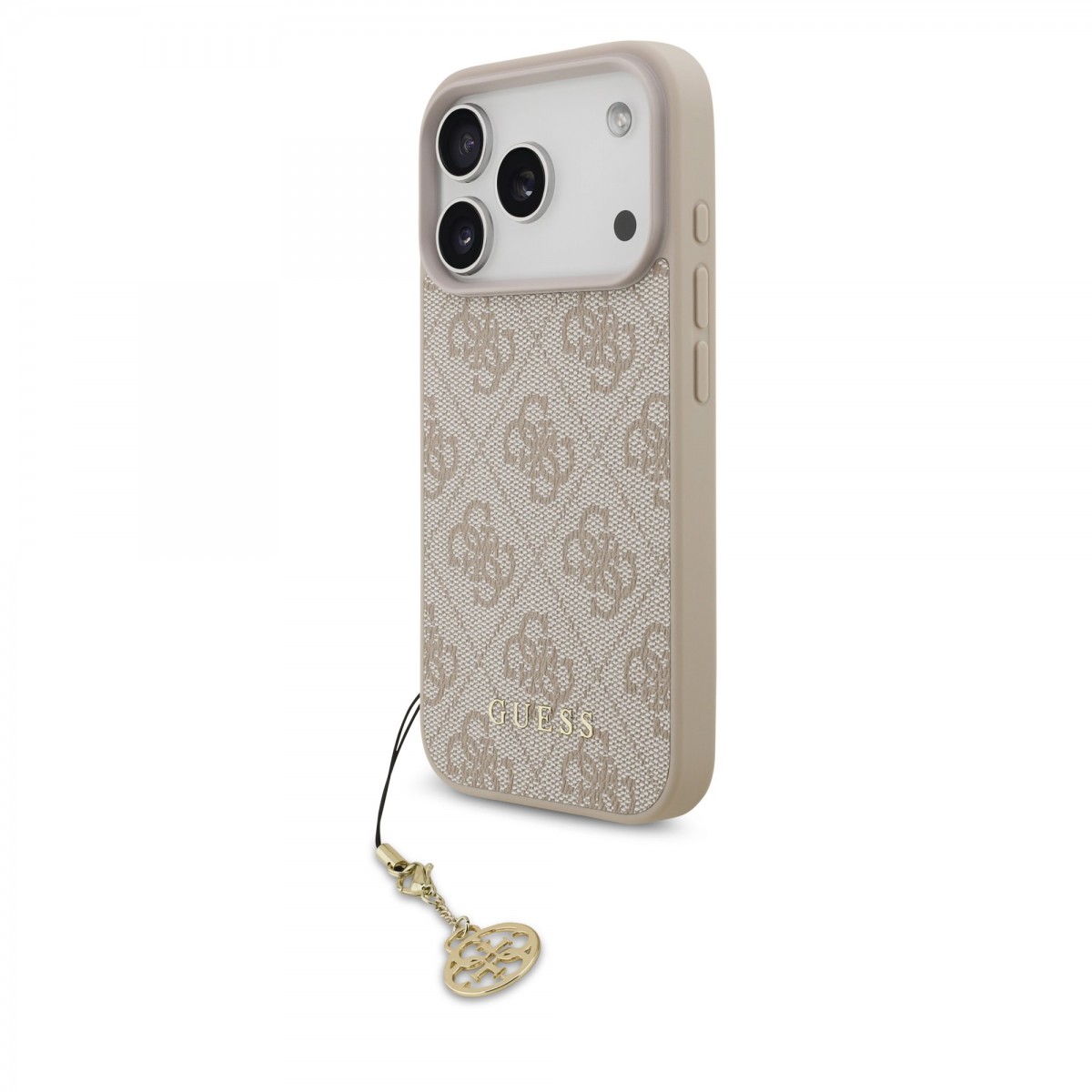 Levně Zadní kryt Guess 4G Charm pro iPhone 17 Pro Tone on Tone Pink