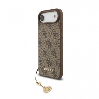 Zadní kryt Guess 4G Charm pro iPhone 17 Air Tone on Tone Brown