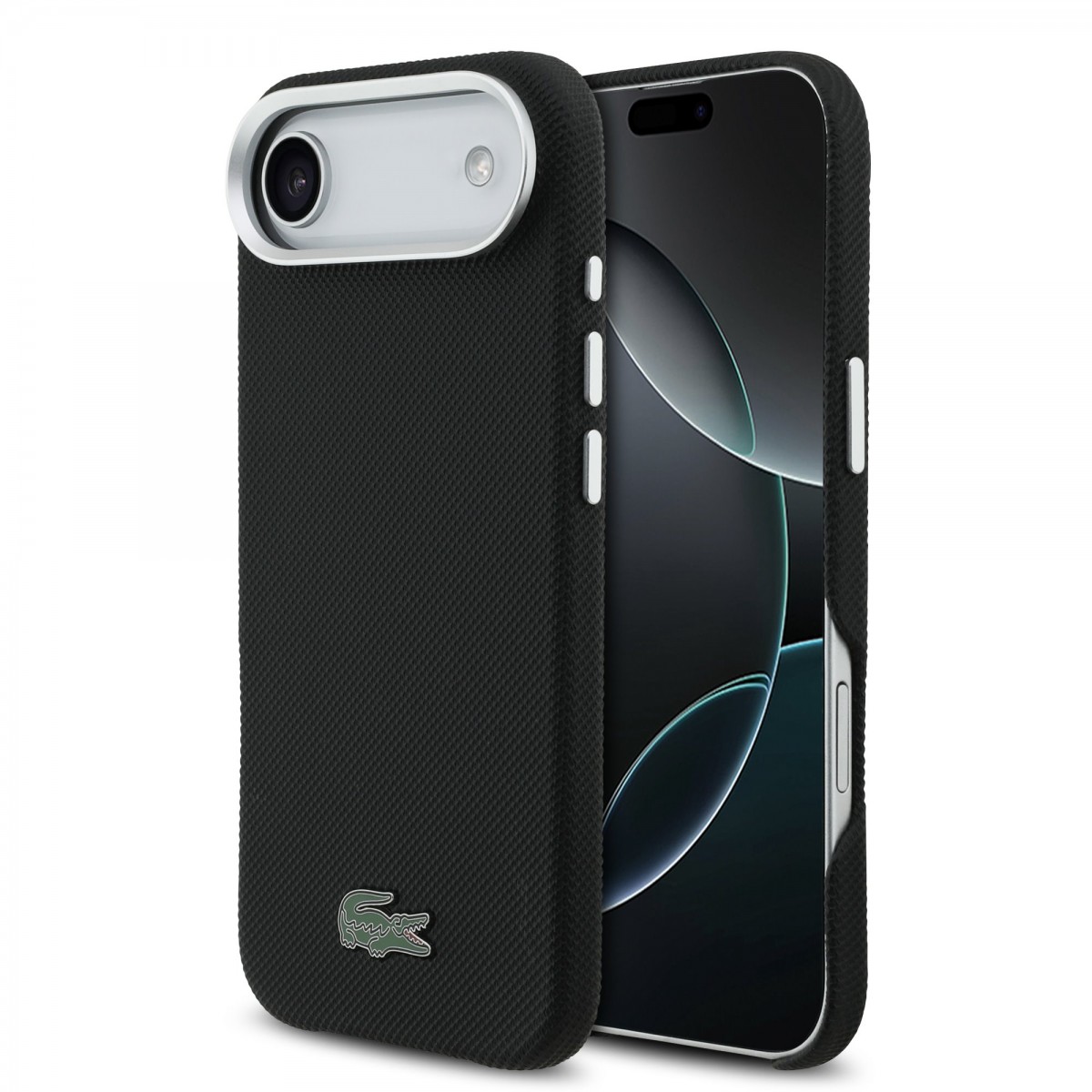 Levně Zadní kryt Lacoste Iconic Petit Pique Metal Logo MagSafe pro iPhone 17 Air Black