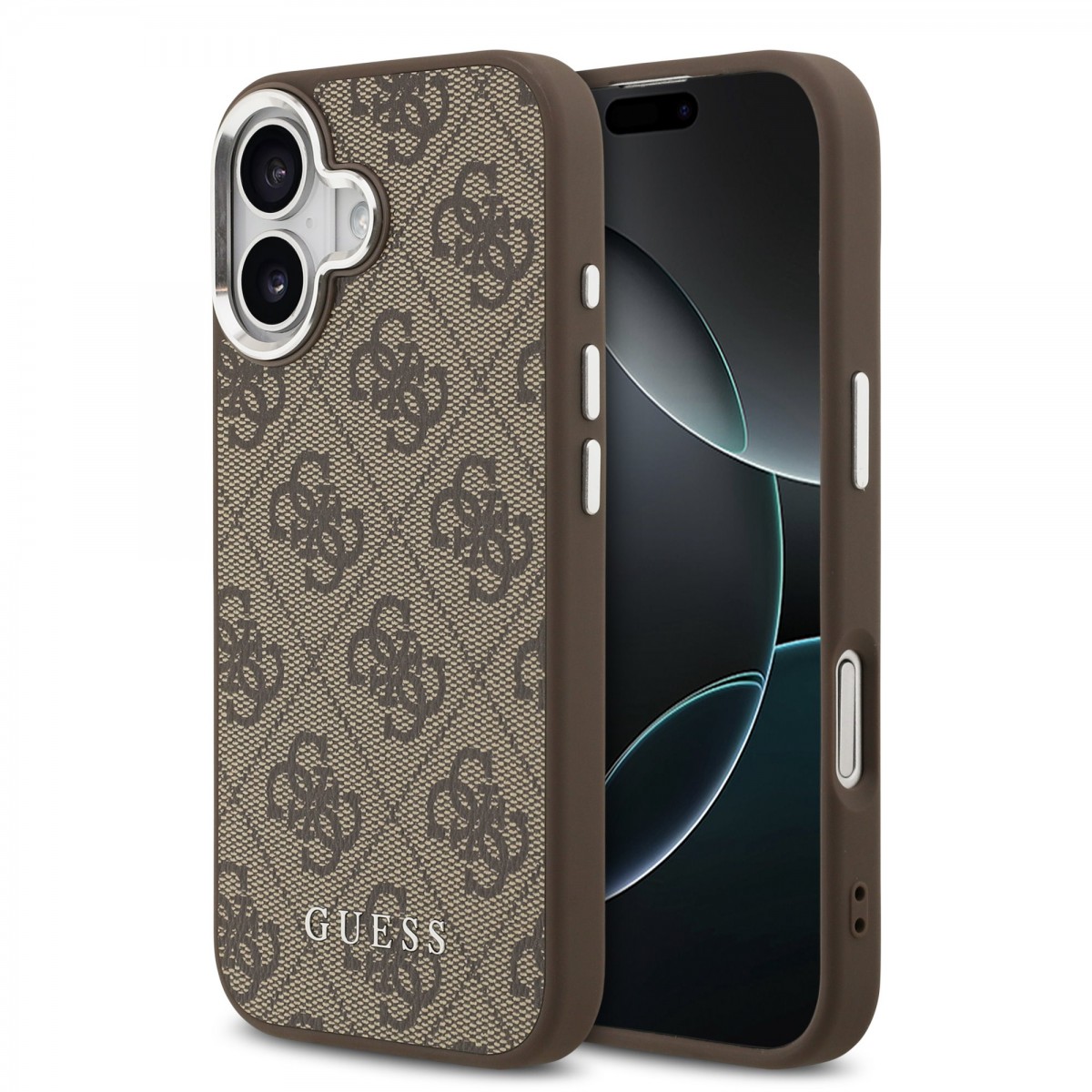 Levně Zadní kryt Guess 4G MagSafe pro iPhone 17 Brown