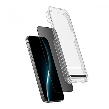 Tvrzené sklo Benks Ultra Shield Privacy (FF67) pro iPhone 17-16 Pro black