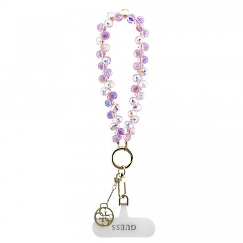 Univerzální popruh na ruku Guess Crystals 4G Charm Pink