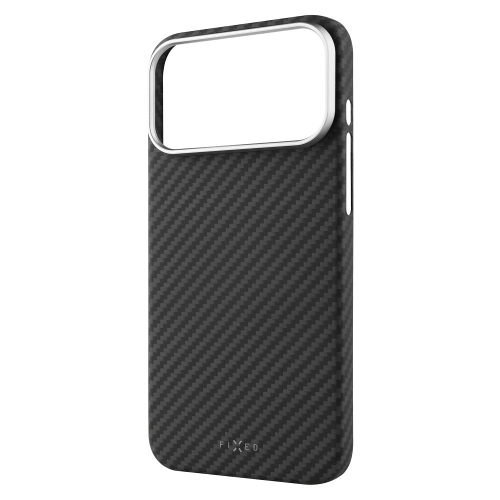 Levně Aramidový zadní kryt FIXED MagVelar s podporou MagSafe pro Apple iPhone 17 Pro Max, černý