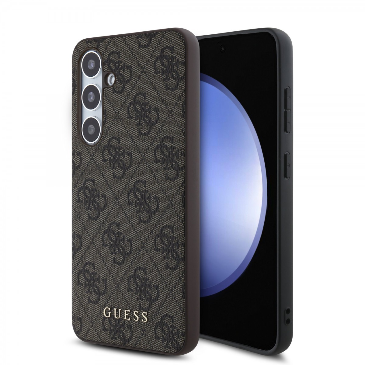 Levně Zadní kryt Guess 4G pro Samsung Galaxy S24 FE Brown