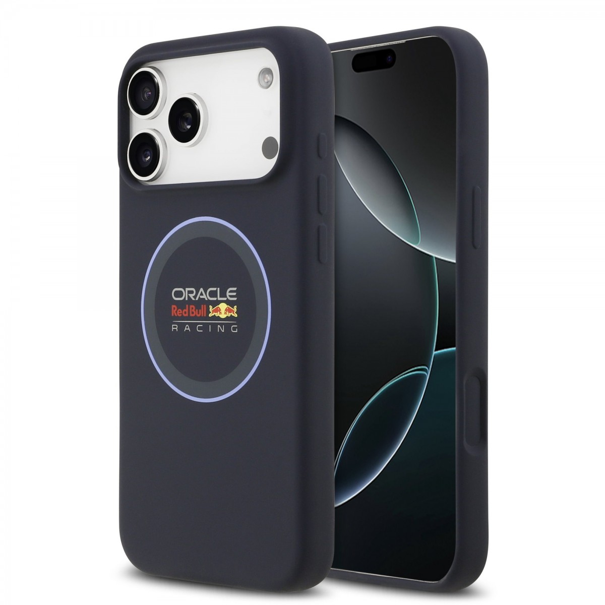 Levně Zadní kryt Red Bull Silicone Blue Ring MagSafe pro iPhone 17 Pro Max Navy