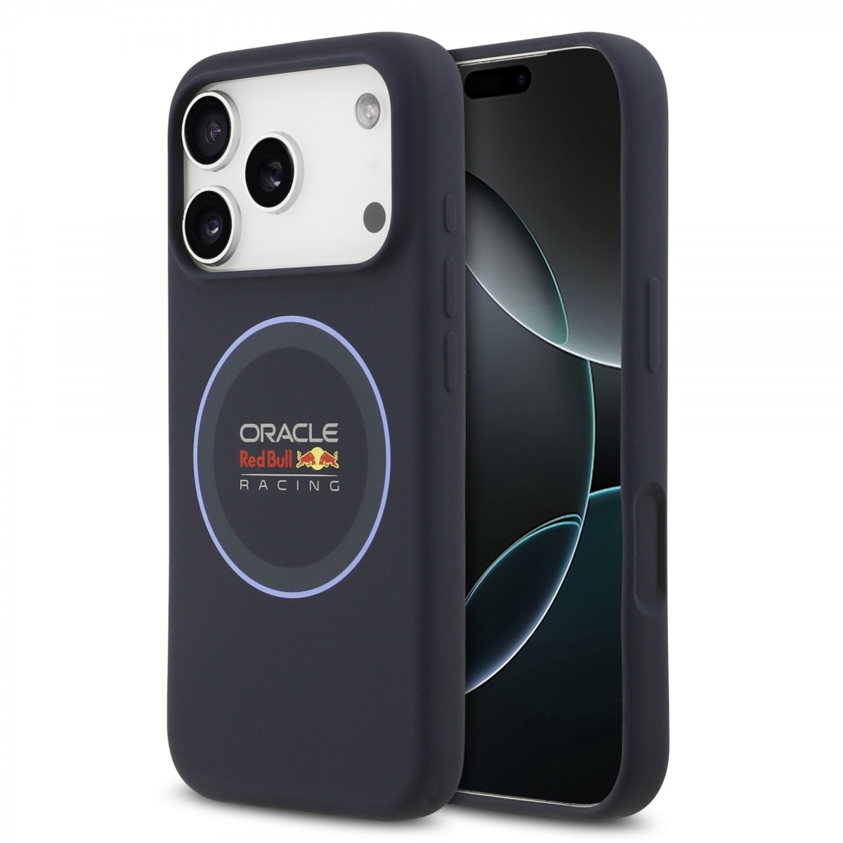 Levně Zadní kryt Red Bull Silicone Blue Ring MagSafe pro iPhone 17 Pro Navy