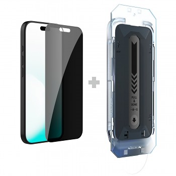 Tvrzené sklo Nillkin 0.25mm Guardian 2.5D pro Apple iPhone 17 Pro Black (s aplikátorem)