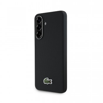 Zadní kryt Lacoste Iconic Petit Pique Woven Logo MagSafe pro Samsung Galaxy A56 Black