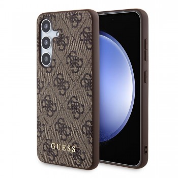 Zadní kryt Guess 4G pro Samsung Galaxy S24 Brown