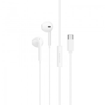 Sluchátka Borofone BM99 Star s mikrofonem USB-C (DAC) white