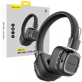 Bezdrátová sluchátka Blavec Over-ear BO-11 Bass Admiral (BO11-B) black