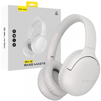 Bezdrátová sluchátka Blavec Over-ear BO-12 Bass Master ANC (BO12-W) white
