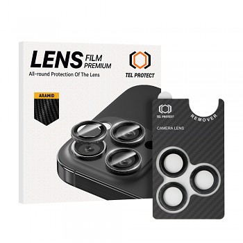 Tvrzené sklo Tel Protect 3D Lens Aramid Series na čočky fotoaparátu pro iPhone 14-14 Plus-16e