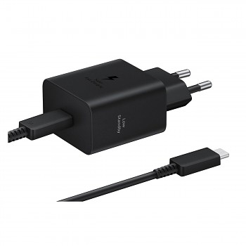 Rychlonabíječka Samsung EP-T4511XBE USB-C 45W  + datový kabel USB-C Black