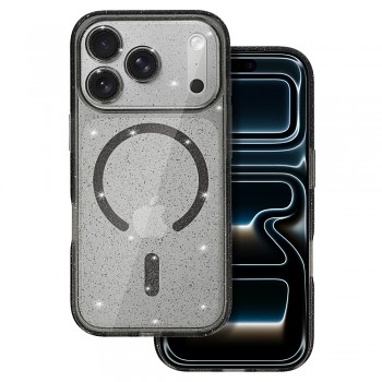 Zadní kryt Glitter Magsafe pro iPhone Air black clear
