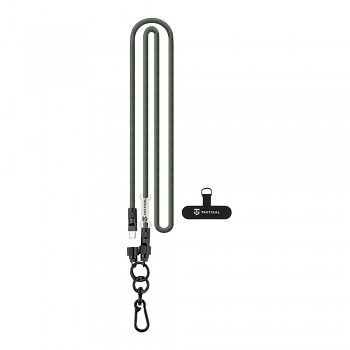 Šňůrka na mobil Tactical Wire Snake s kabelem USB-C 1,2m Green