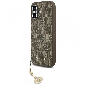 Zadní kryt GUESS 4G Charms Collection MagSafe pro iPhone 17 brown