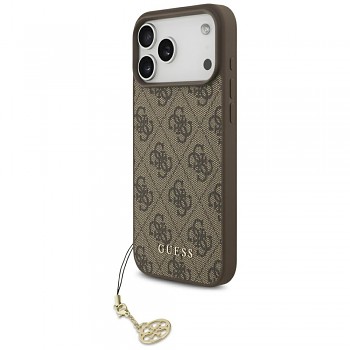 Zadní kryt GUESS 4G Charms Collection MagSafe pro iPhone 17 Pro Max brown