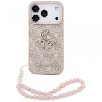 Zadní kryt GUESS 4G Strap 4G Classic Logo pro iPhone 17 Pro pink