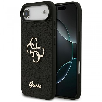 Zadní kryt GUESS Fixed Glitter Big 4G pro iPhone Air black