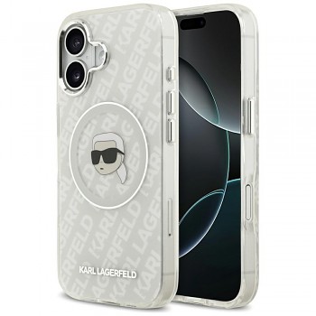 Zadní kryt KARL LAGERFELD IML Karl Head Logo MagSafe pro iPhone 17 grey
