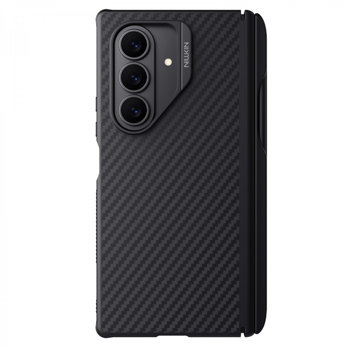 Levně Zadní kryt Nillkin Synthetic Fiber PRO Magnetic Pen Slot pro Samsung Galaxy Z Fold 7 Black