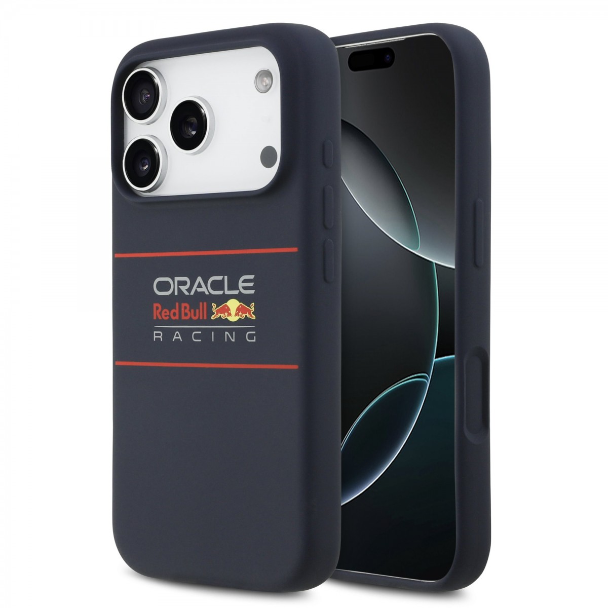 Levně Zadní kryt Red Bull Silicone Horizontal Logo MagSafe pro iPhone 17 Pro Navy